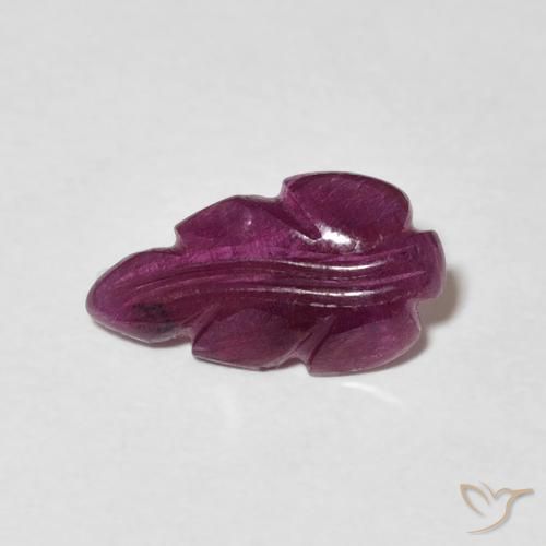 1.35ct Naturel Violet rougeâtre Rubis, Fantaisie, Opaque
