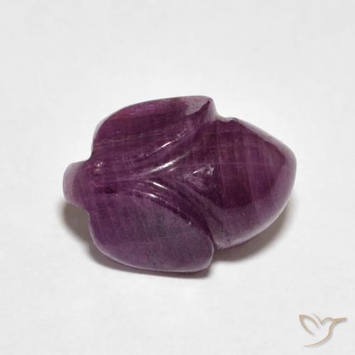 Rubis Medium Dark-Purple naturelle Taille Fleur, 4.58 ct, Opaque