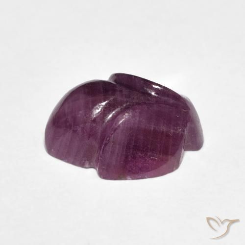 Rubis Medium Dark-Purple naturelle Taille Fleur, 4.58 ct, Opaque