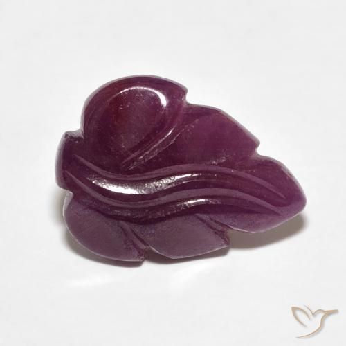 4.42ct Naturel Medium Dark-Purple Rubis, Fantaisie, Opaque