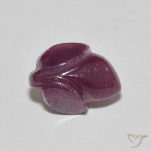Rubis Rouge-violet naturelle Taille Fleur, 3.10 ct, Opaque