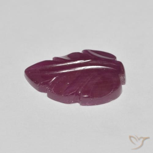 Rubis Violet rougeâtre naturelle Fantaisie, 4.95 ct, Opaque