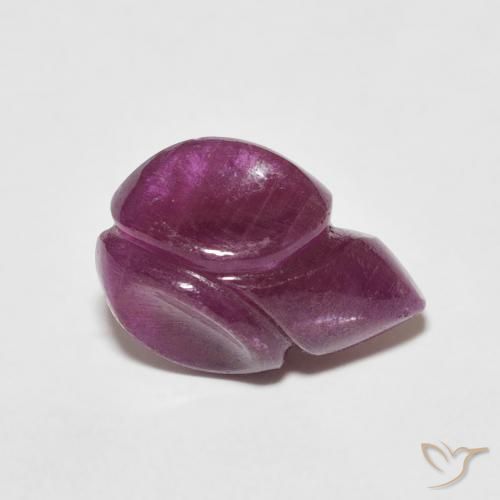 Rubis Vin rouge naturelle Taille Fleur, 3.38 ct, Opaque