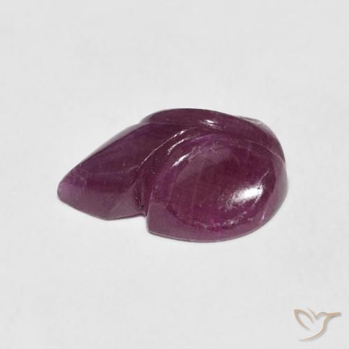 Rubis Vin rouge naturelle Taille Fleur, 3.38 ct, Opaque