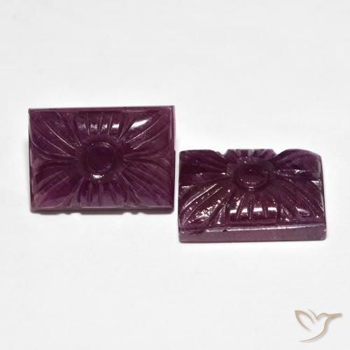 Shop natural 21.58ct Rouge foncé Rubis gems, Taille Fleur, from Madagascar at GemSelect. In stock, global shipping!