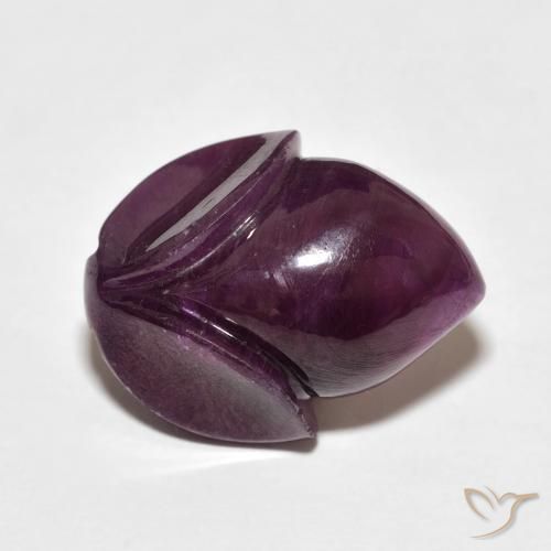 Rubis Rouge framboises naturelle Taille Fleur, 13.39 ct, Opaque