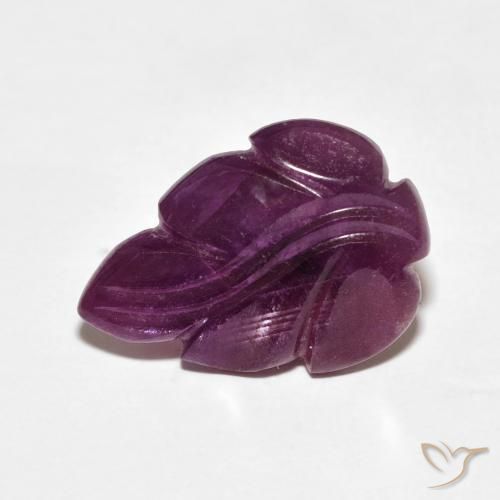 6.46ct Naturel Violet rougeâtre Rubis, Fantaisie, Opaque