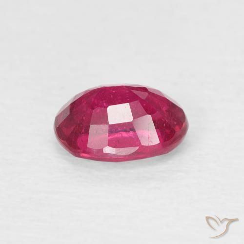 Rubis Pourpre-Rouge naturelle ovale, 1.19 ct, VS