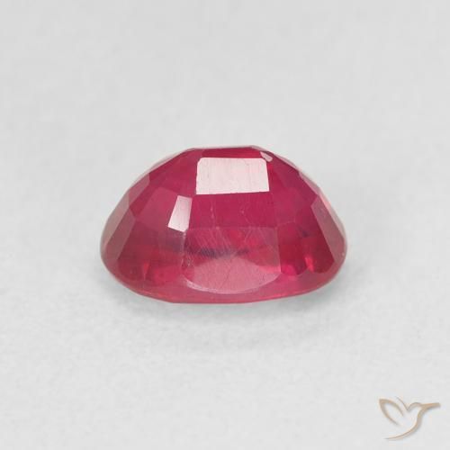 Rubis Rouge moyen naturelle ovale, 1.38 ct, VS