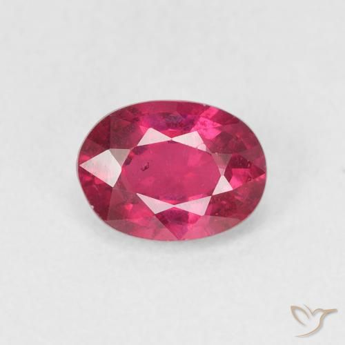 1.17ct Naturel Rouge Rosâtre Rubis, ovale, VS