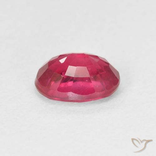 Rubis Rouge Rosâtre naturelle ovale, 1.17 ct, VS