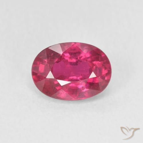 1.19ct Naturel Rouge Rosâtre Rubis, ovale, VS