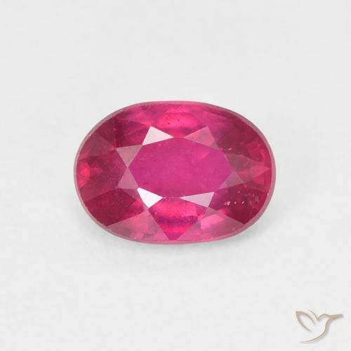 1.17ct Naturel Rouge Rosâtre Rubis, ovale, VS