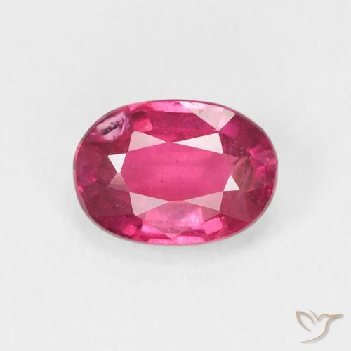 1.18ct Naturel Rouge Rosâtre Rubis, ovale, VS