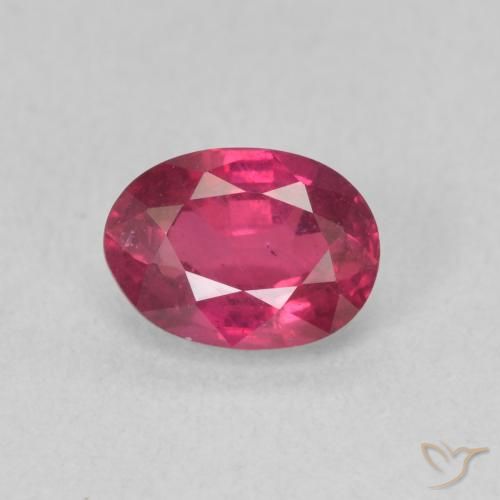 1.17ct Naturel Rouge léger Rubis, ovale, VS