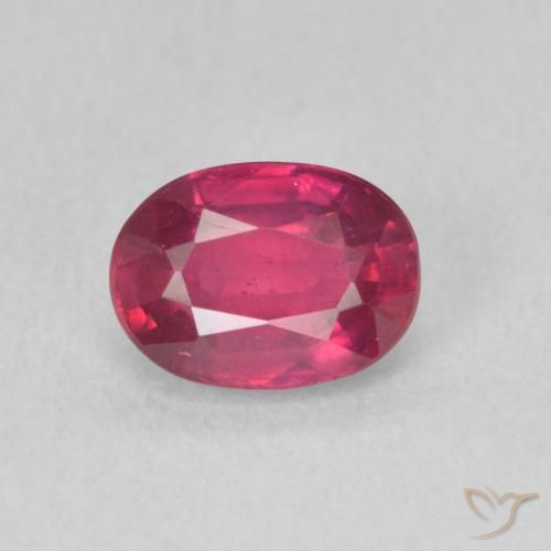 1.25ct Naturel Rouge léger Rubis, ovale, VS