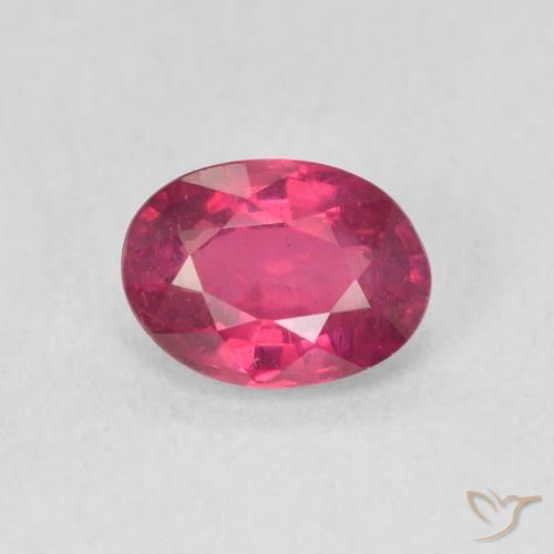 1.14ct Naturel Rouge léger Rubis, ovale, VS