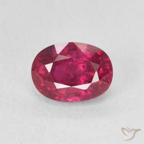 1.54ct Naturel Rose rougeâtre Rubis, ovale, VS
