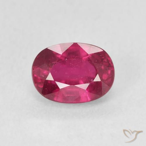 1.46ct Naturel Rouge Rosâtre Rubis, ovale, VS