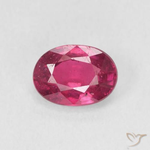 1.23ct Naturel Rouge Rosâtre Rubis, ovale, VS