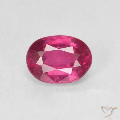 1.17ct Naturel Rouge Rosâtre Rubis, ovale, VS