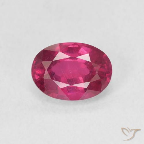 1.21ct Naturel Rouge Rosâtre Rubis, ovale, VS