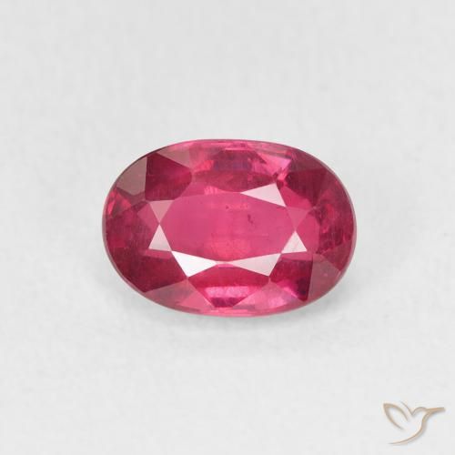 1.27ct Naturel Rouge moyen Rubis, ovale, VS