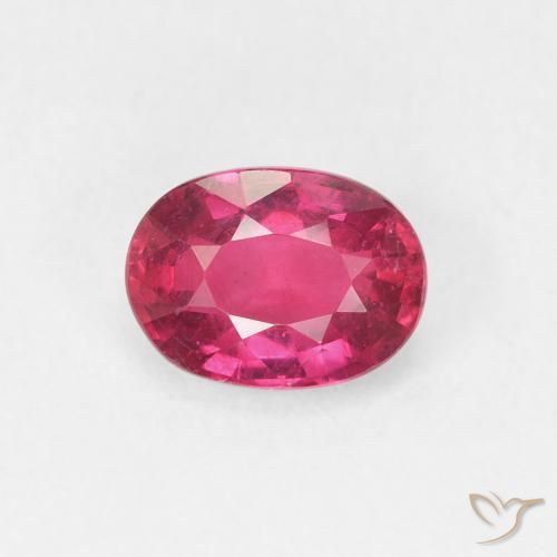 1.23ct Naturel Rouge léger Rubis, ovale, VS