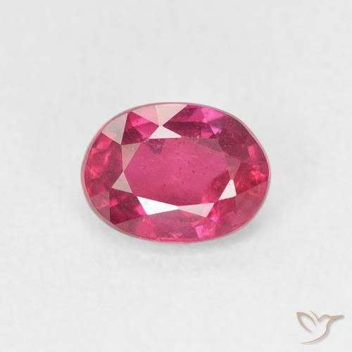 1.14ct Naturel Rouge léger Rubis, ovale, VS