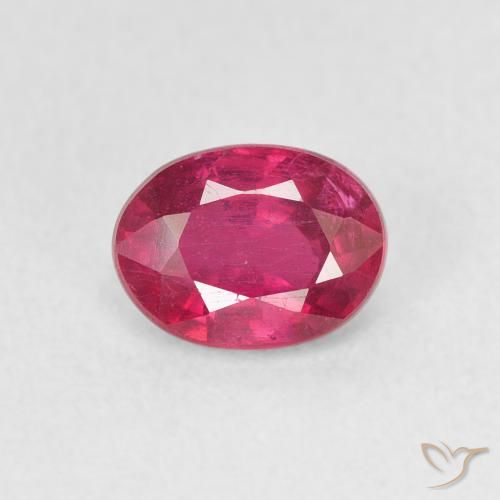 1.17ct Naturel Rouge léger Rubis, ovale, VS