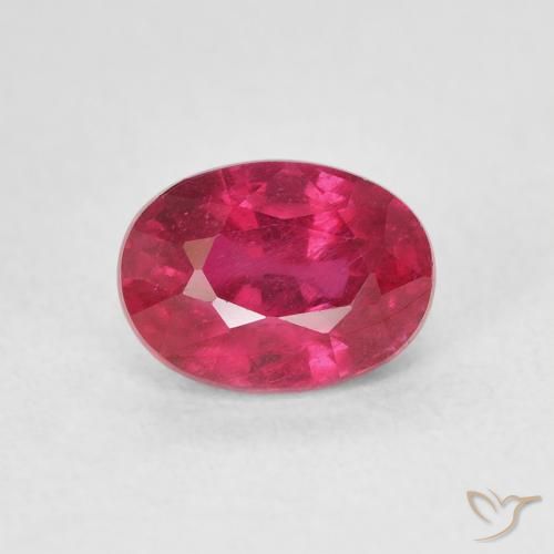 1.45ct Naturel Rouge moyen Rubis, ovale, VS