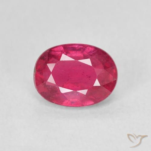 1.18ct Naturel Rose rougeâtre Rubis, ovale, VS
