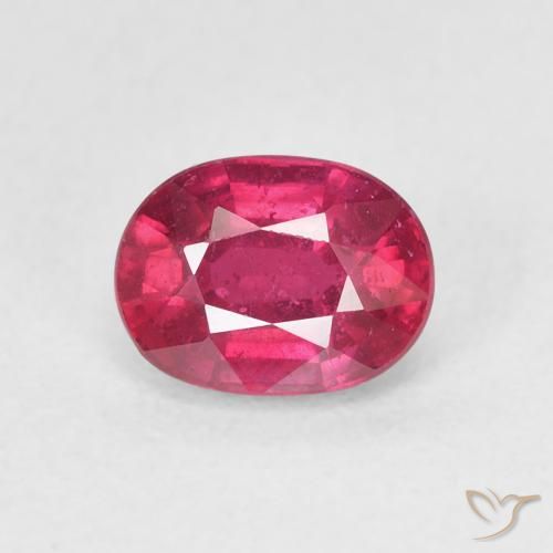 1.39ct Naturel Rouge confiture Rubis, ovale, VS