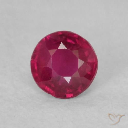 0.17ct Naturel Rose rougeâtre profond Rubis, Tour, VS