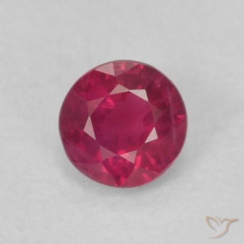 0.20ct Naturel Medium Dark-Red Rubis, Tour, VS