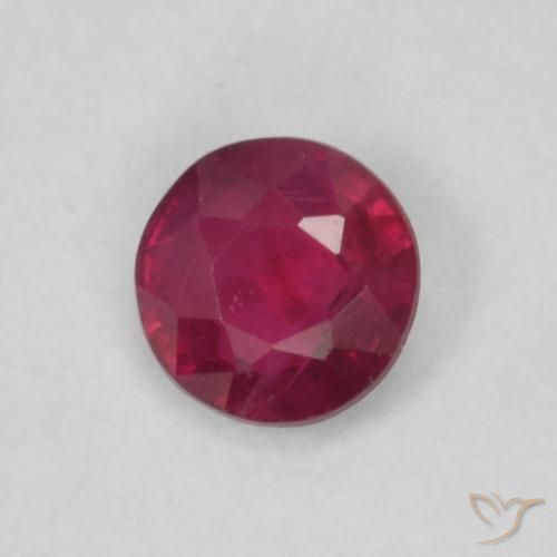 Rubis Rouge Rosâtre naturelle Tour, 0.15 ct, VS
