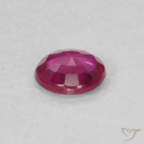 Rubis Rouge Rosâtre naturelle Tour, 0.14 ct, VS