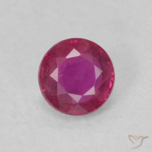 0.20ct Naturel Rouge Rosâtre Rubis, Tour, VS