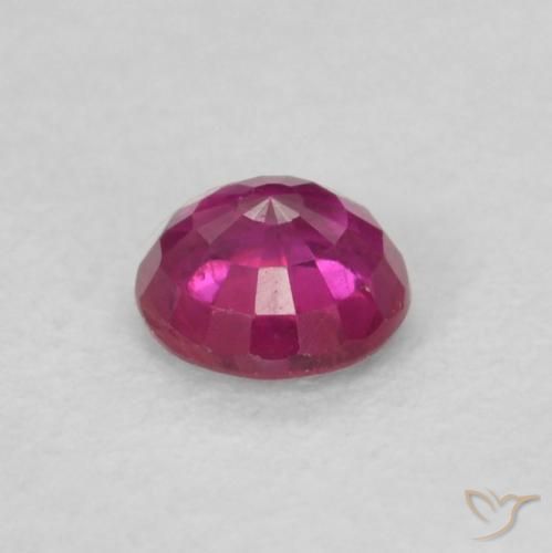Rubis Rouge Rosâtre naturelle Tour, 0.20 ct, VS
