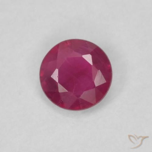 Rubis Rouge Rosâtre naturelle Tour, 0.24 ct, SI