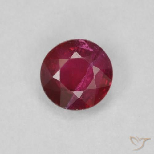 0.27ct Naturel Rouge foncé Rubis, Tour, VS