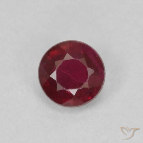 0.30ct Naturel Rouge foncé Rubis, Tour, VS