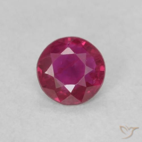 0.16ct Naturel Rouge Rosâtre Rubis, Tour, VS
