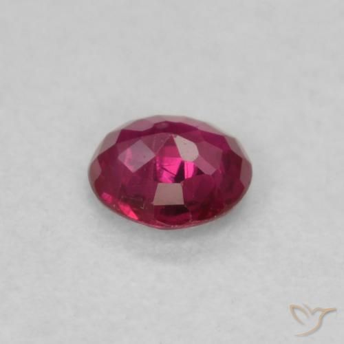 Rubis Rouge Rosâtre naturelle Tour, 0.16 ct, VS