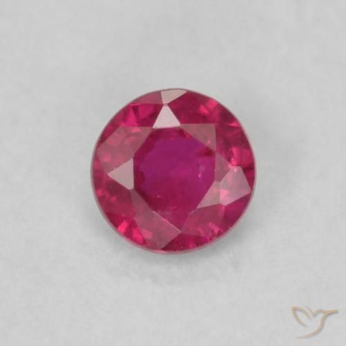 0.17ct Naturel Rouge Rosâtre Rubis, Tour, VS
