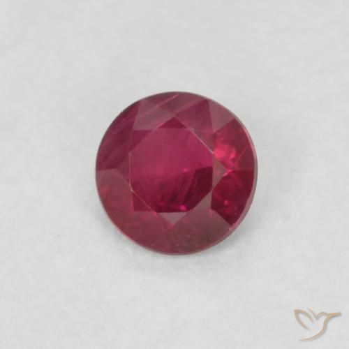 Rubis Vin rouge profond naturelle Tour, 0.16 ct, VS