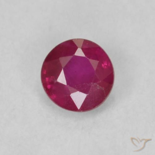 0.20ct Naturel Rouge Rosâtre Rubis, Tour, VS