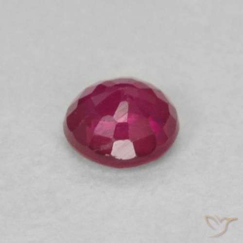 Rubis Rouge Rosâtre naturelle Tour, 0.20 ct, VS