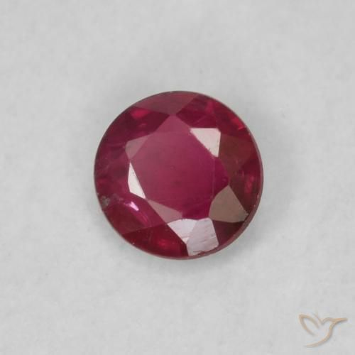 Rubis Vin rouge profond naturelle Tour, 0.16 ct, VS