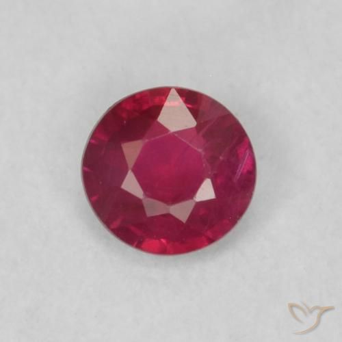 0.19ct Naturel Cramoisi profond Rubis, Tour, VS